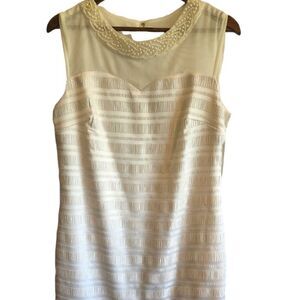 STUDIO I Ivory Pearl Sheath Dress